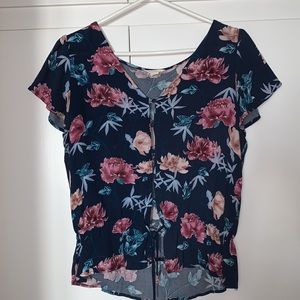 Aeropostale Medium Floral Blouse
